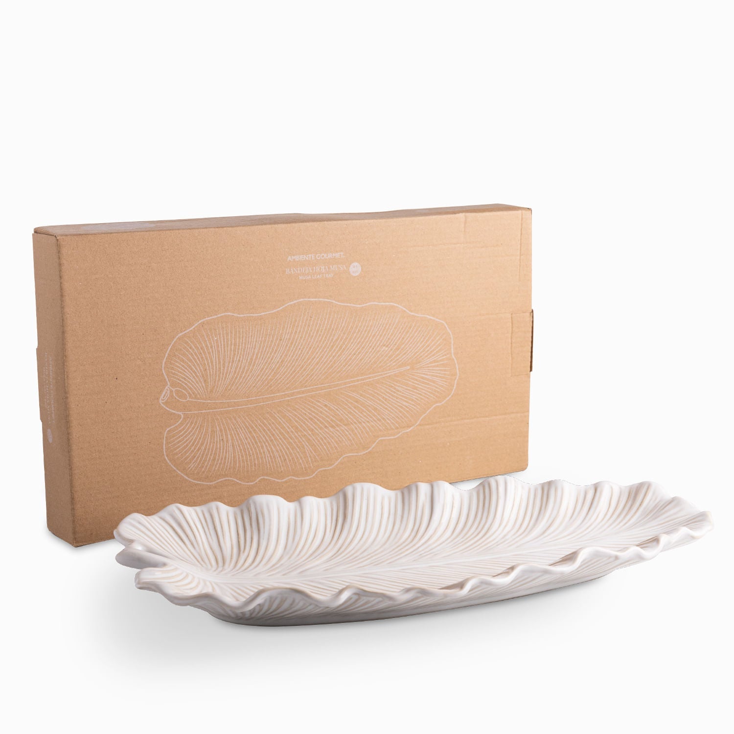 Bandeja Hoja Musa 41Cm - Ambiente Gourmet México