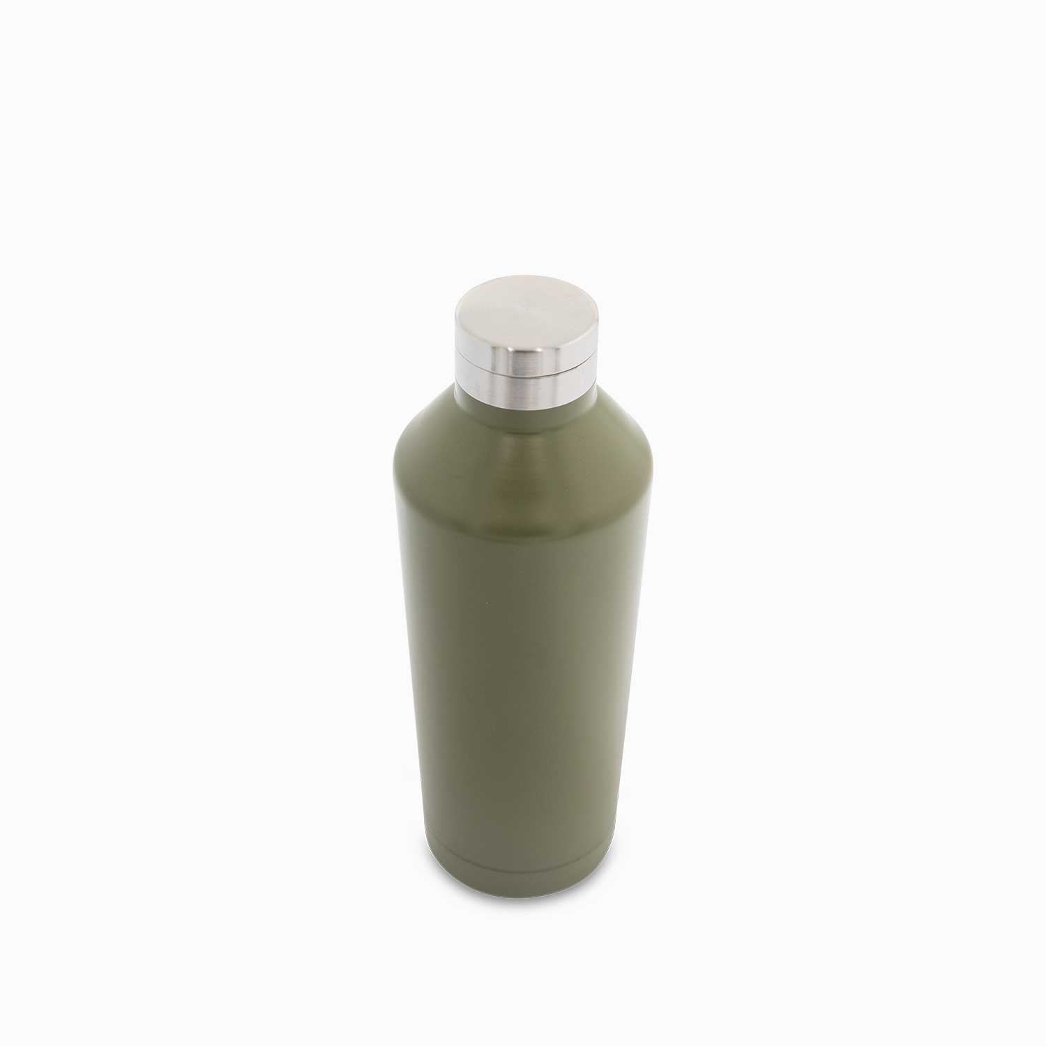 Botella doble pared en acero verde oscuro
