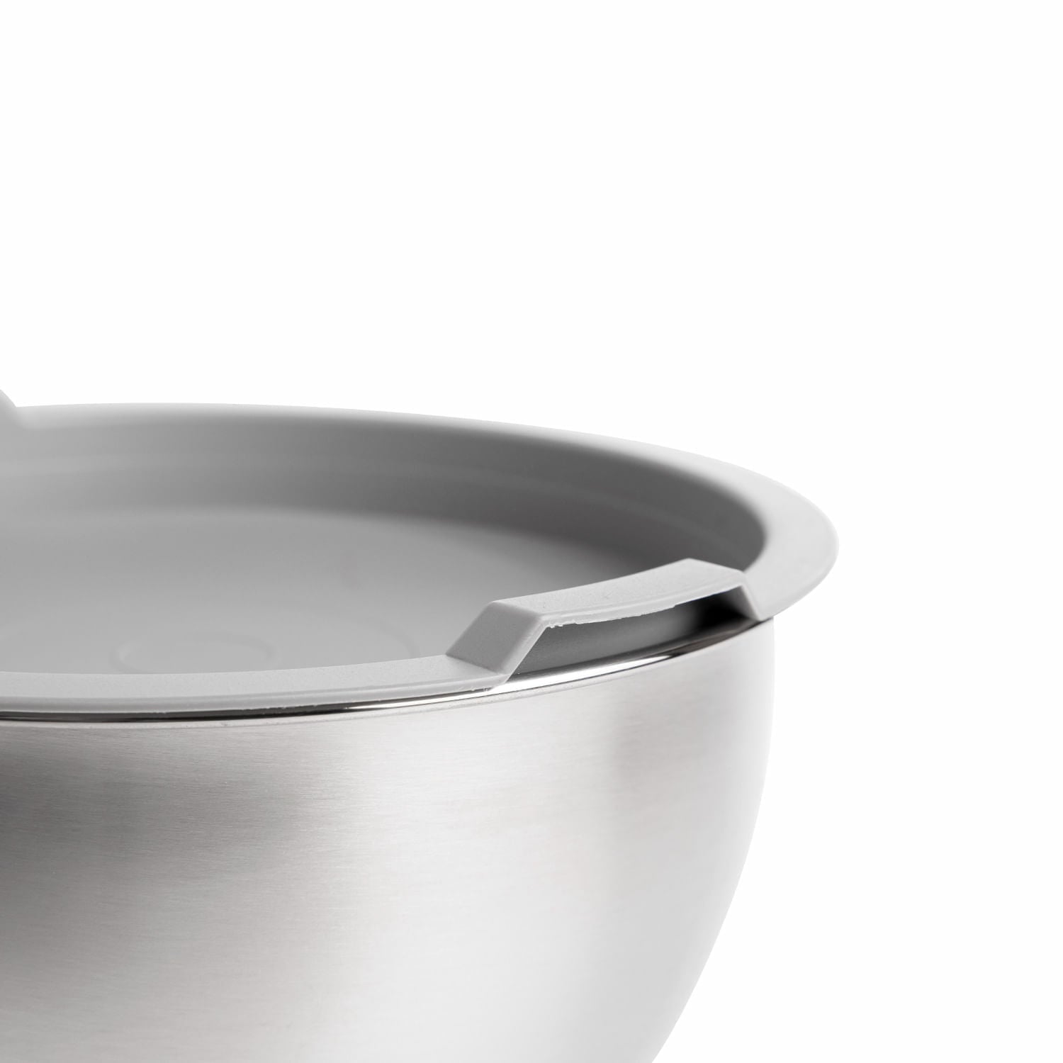 Bowl Acero Inoxidable Tapa Y Base Silicona 10.5X18Cm - Ambiente Gourmet México