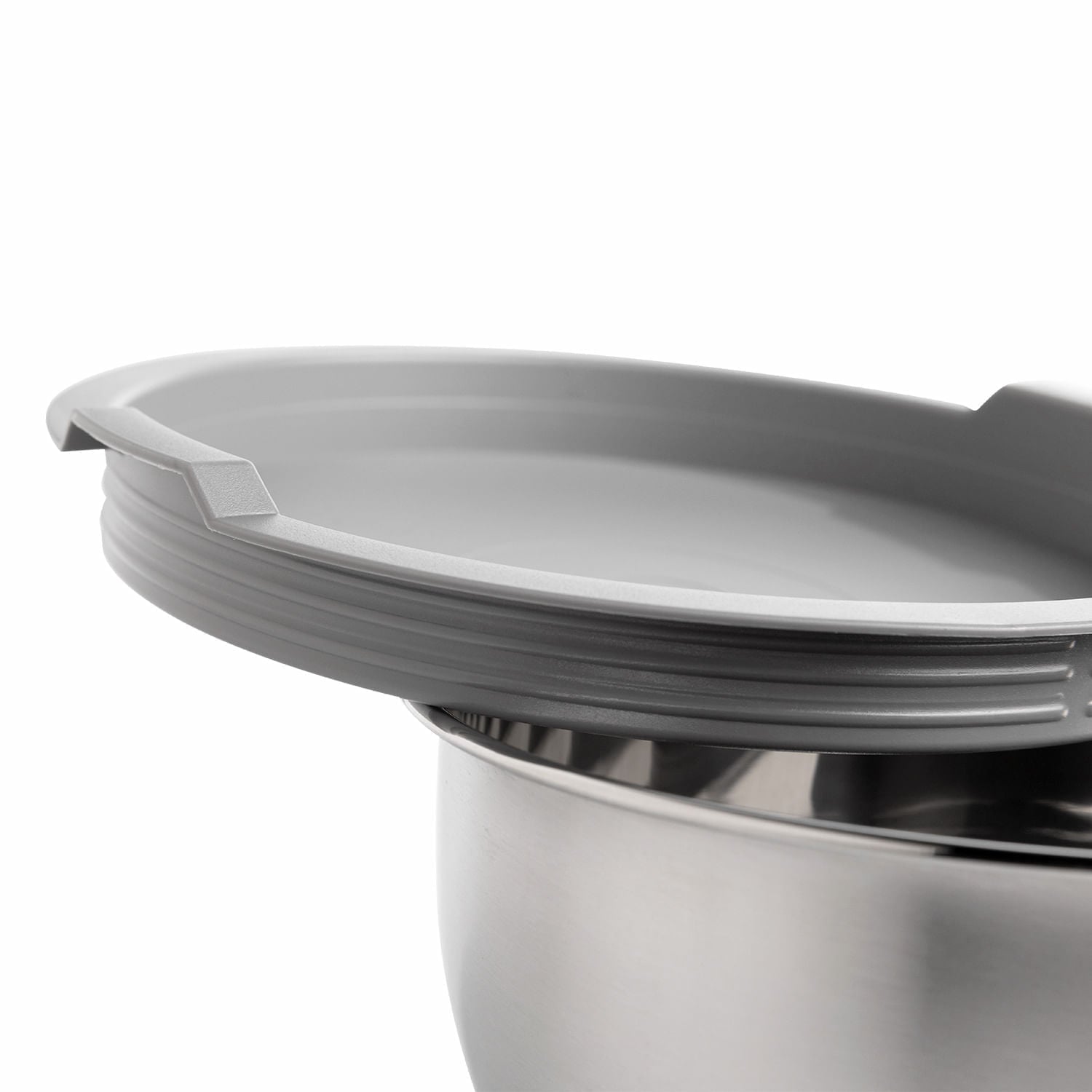 Bowl Acero Inoxidable Tapa Y Base Silicona 10.5X18Cm - Ambiente Gourmet México