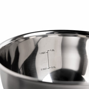 Bowl Acero Inoxidable Tapa Y Base Silicona 10.5X18Cm - Ambiente Gourmet México