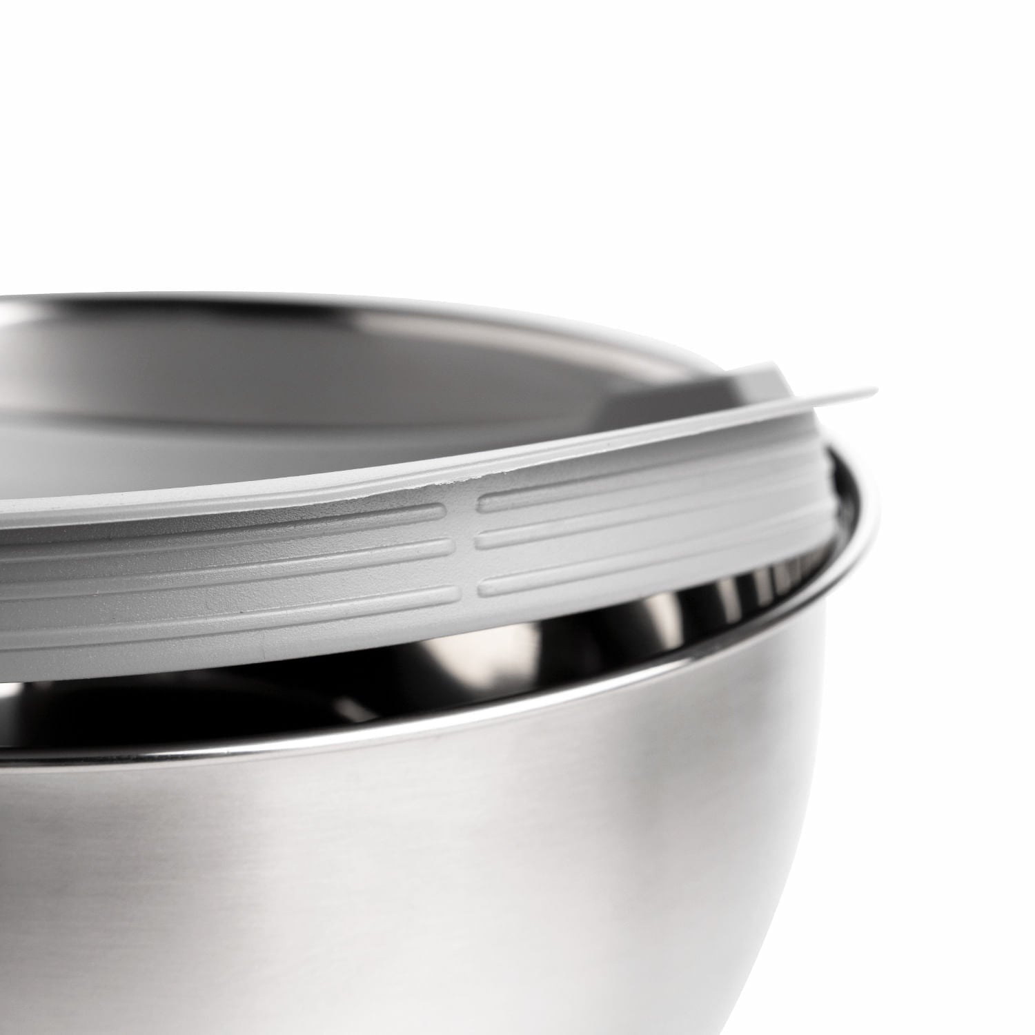 Bowl Acero Inoxidable Tapa Y Base Silicona 12.5X22Cm - Ambiente Gourmet México