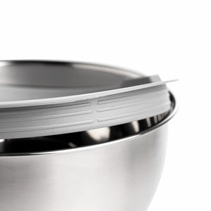 Bowl Acero Inoxidable Tapa Y Base Silicona 12.5X22Cm - Ambiente Gourmet México