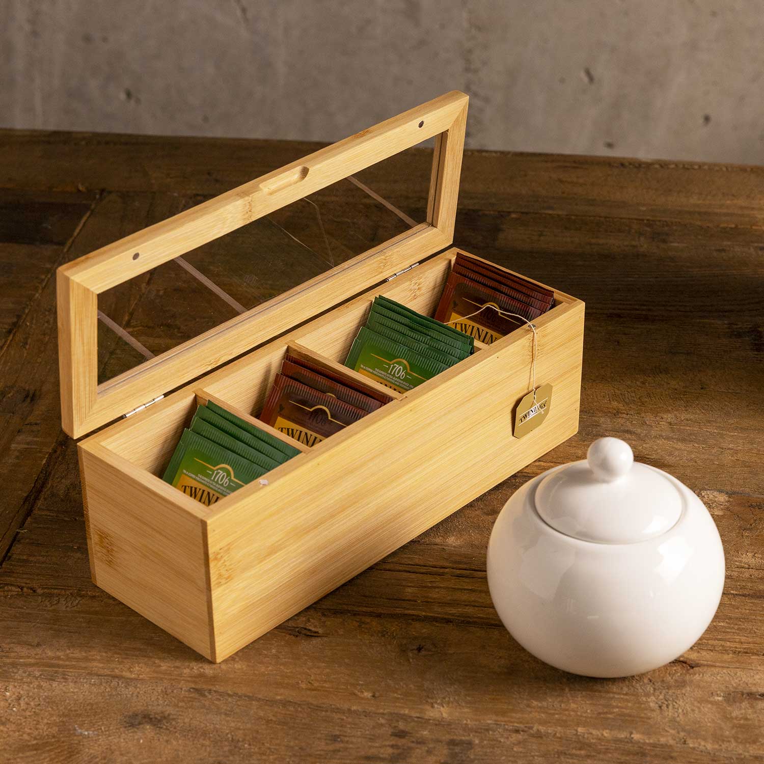 Caja para el té en bambú 26cm - Ambiente Gourmet México