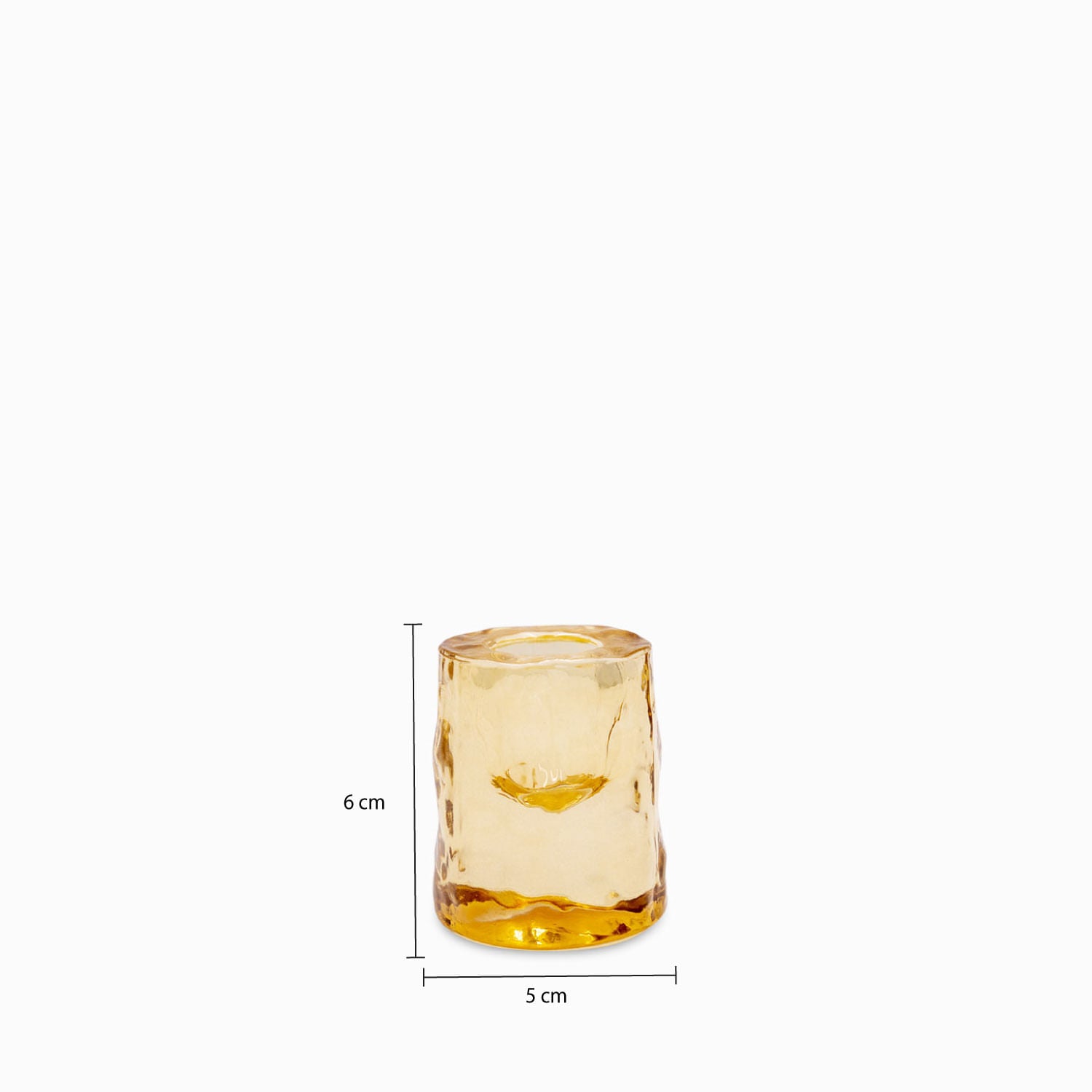Candelabro Rocas ambar