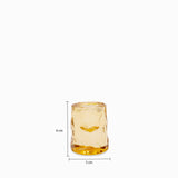 Candelabro Rocas ambar
