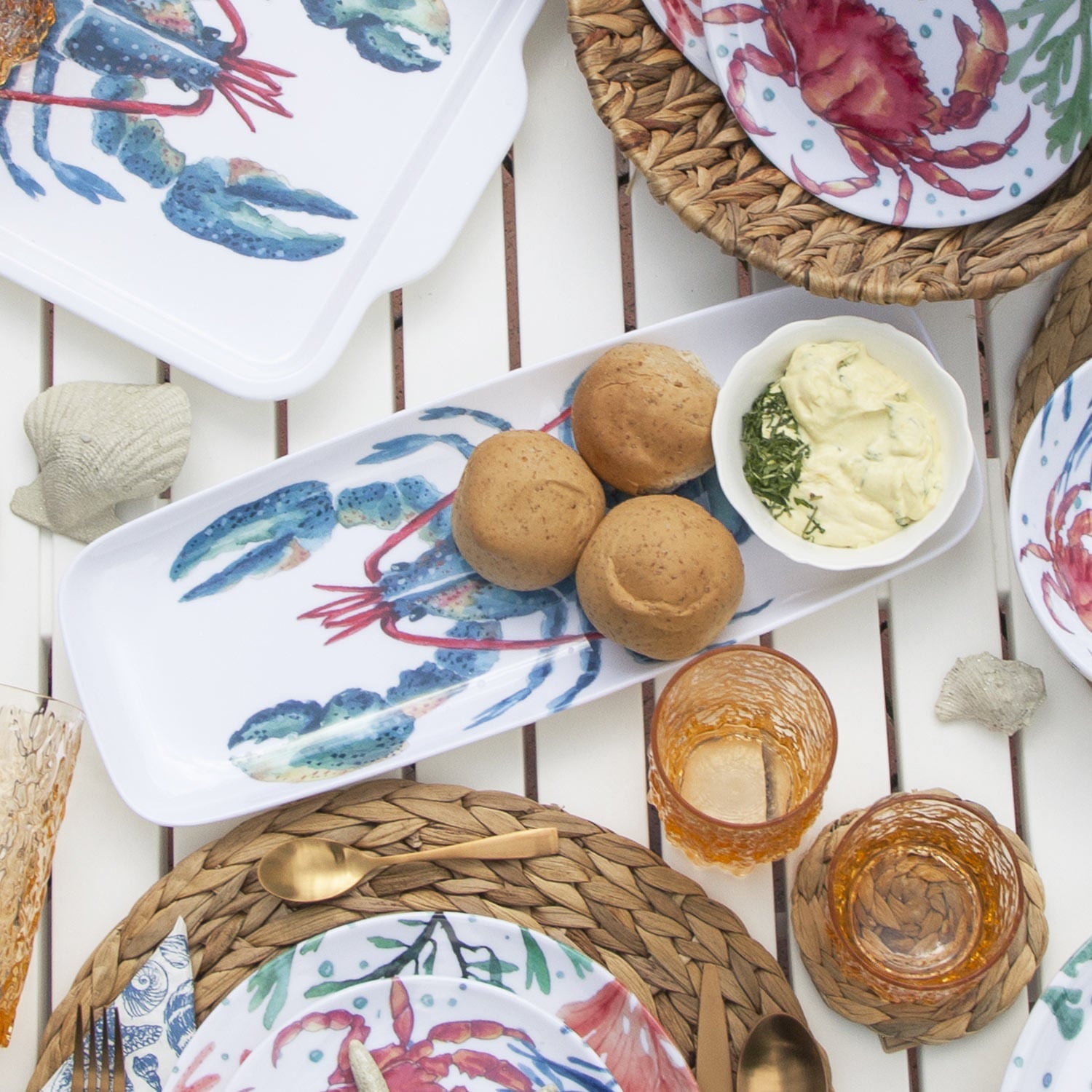 Charola corales langosta 44 cm - Ambiente Gourmet México