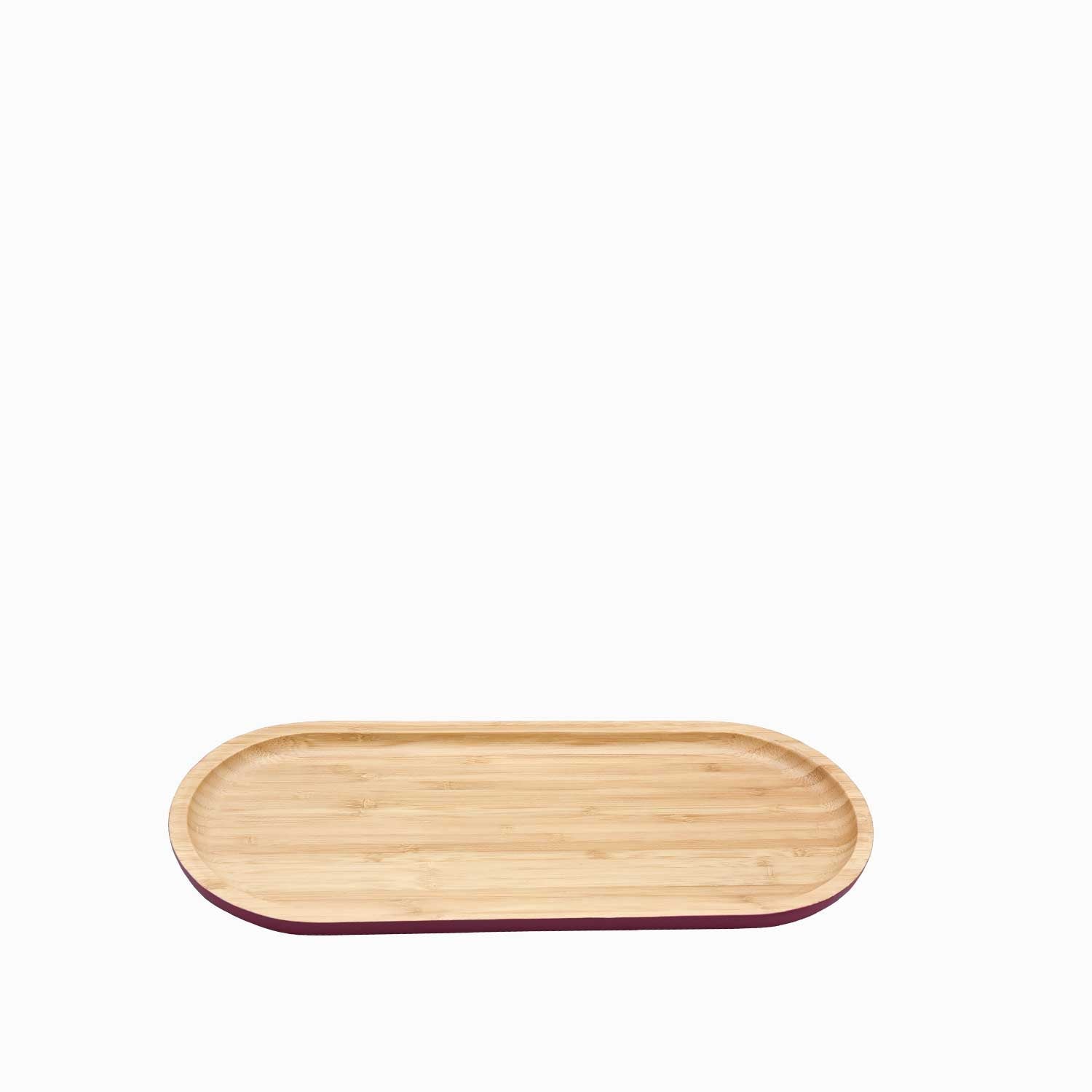 Charola en bambú oval 34cm