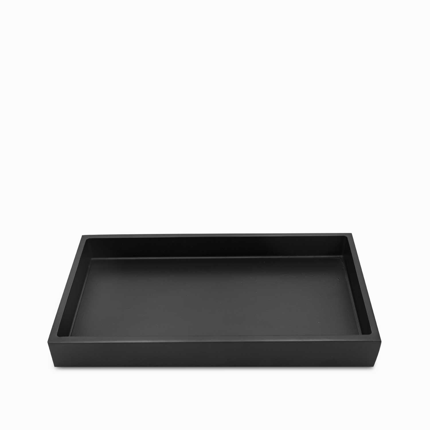 Charola para baño negro 25 cm
