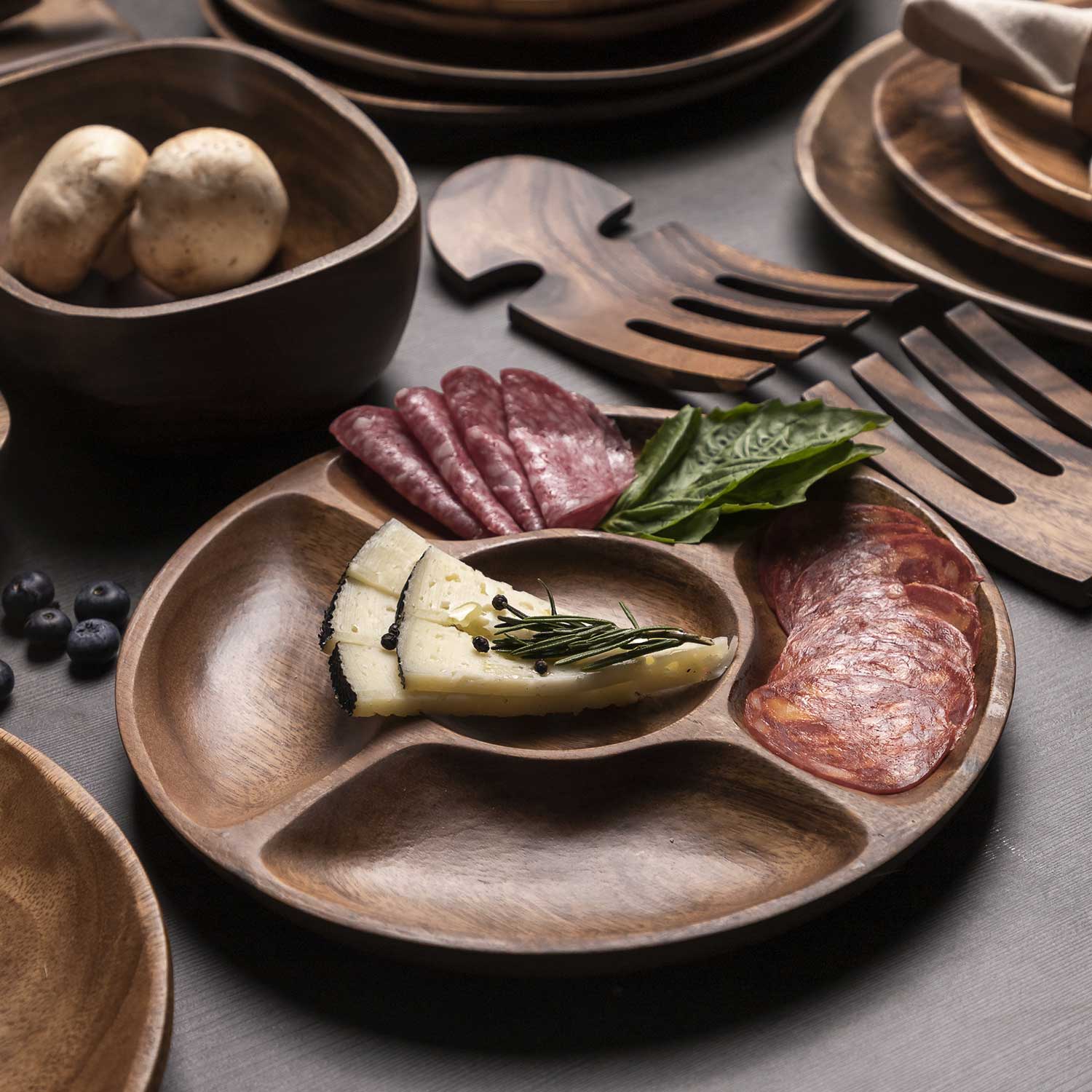 Chip and dip en acacia - Ambiente Gourmet México