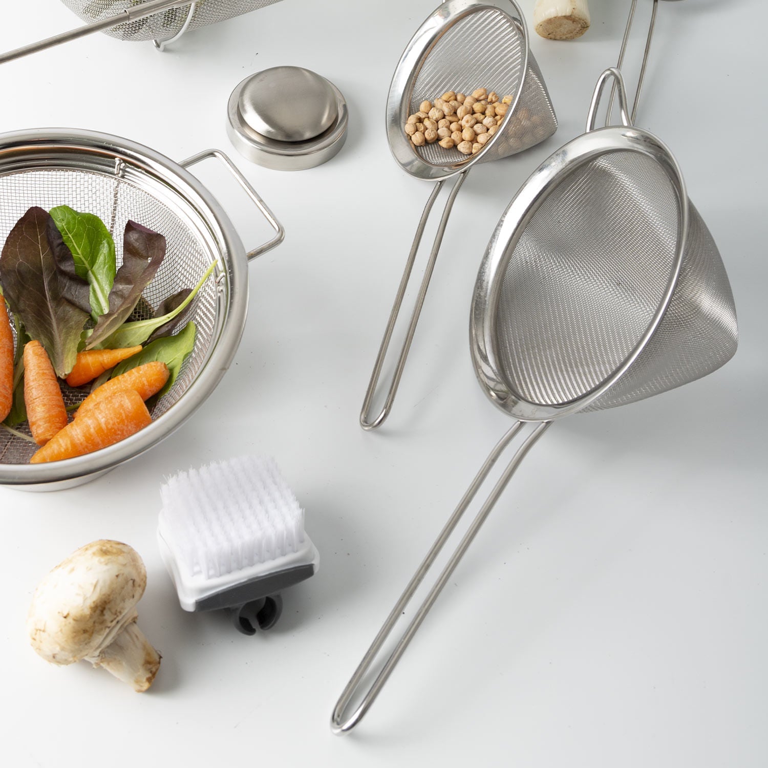 Colador conico en acero inox 16 cm - Ambiente Gourmet México