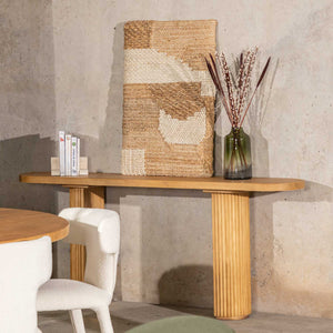 Consola ovalda Nory 76x182x38
