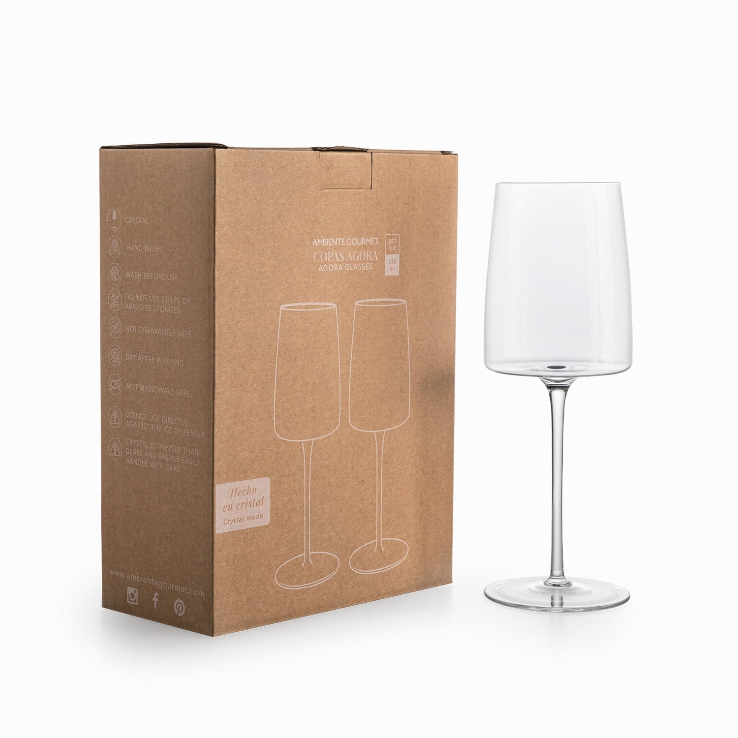 Copa Agora 510Ml Set X2 - Ambiente Gourmet México