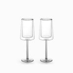 Copa doble pared cuadrado 300ml setx2