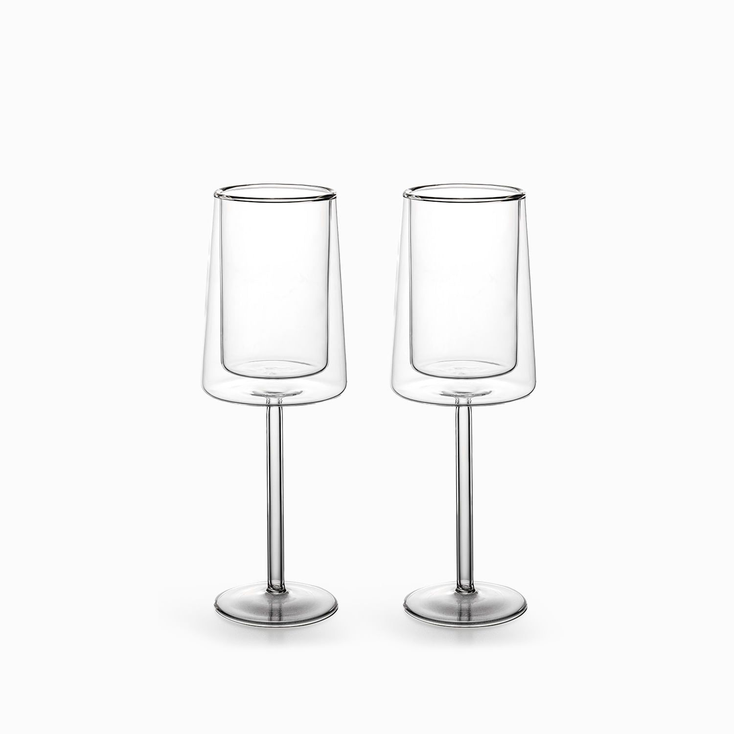 Copa doble pared cuadrado 300ml setx2 - Ambiente Gourmet México