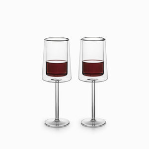 Copa doble pared cuadrado 300ml setx2 - Ambiente Gourmet México