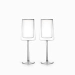 Copa doble pared cuadrado 300ml setx2