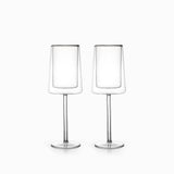 Copa doble pared cuadrado 300ml setx2