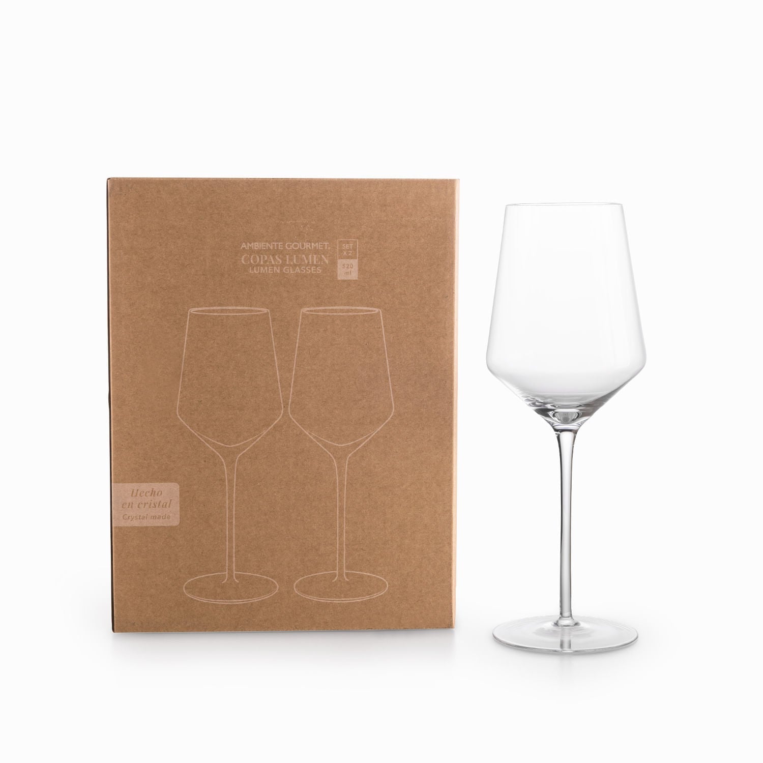 Copa Lumen 520Ml Set X2 - Ambiente Gourmet México