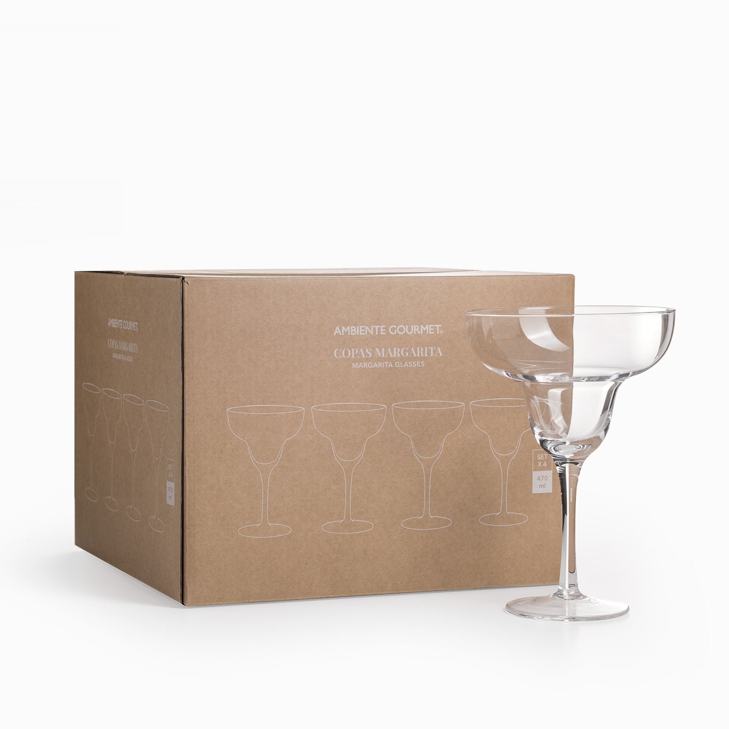 Copa margarita set x 4 - Ambiente Gourmet México