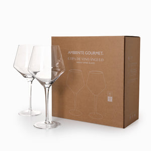 Copa vino angulo 610 ml set x 2 - Ambiente Gourmet México