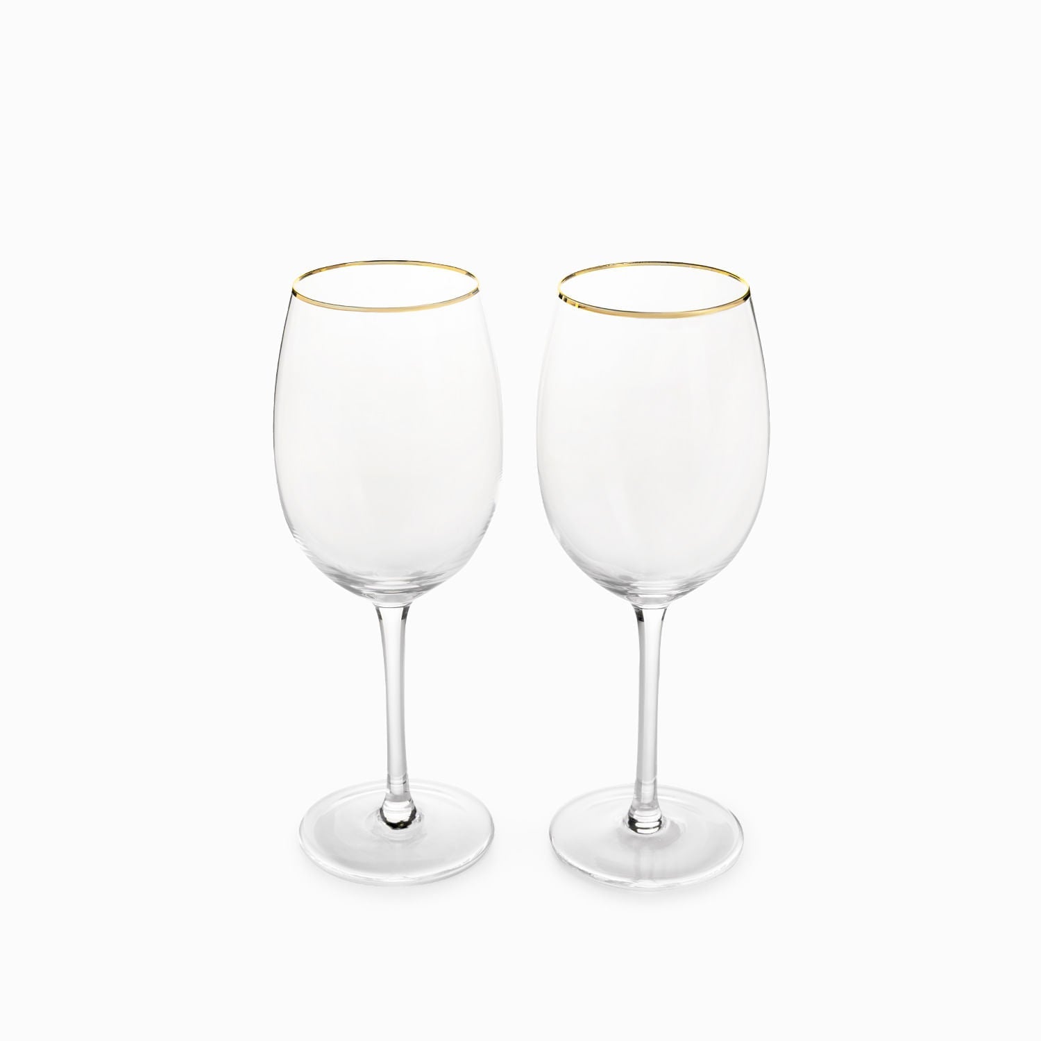 Copas vino borde dorado setx2 - Ambiente Gourmet México