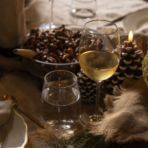 Copas vino borde dorado setx2 - Ambiente Gourmet México