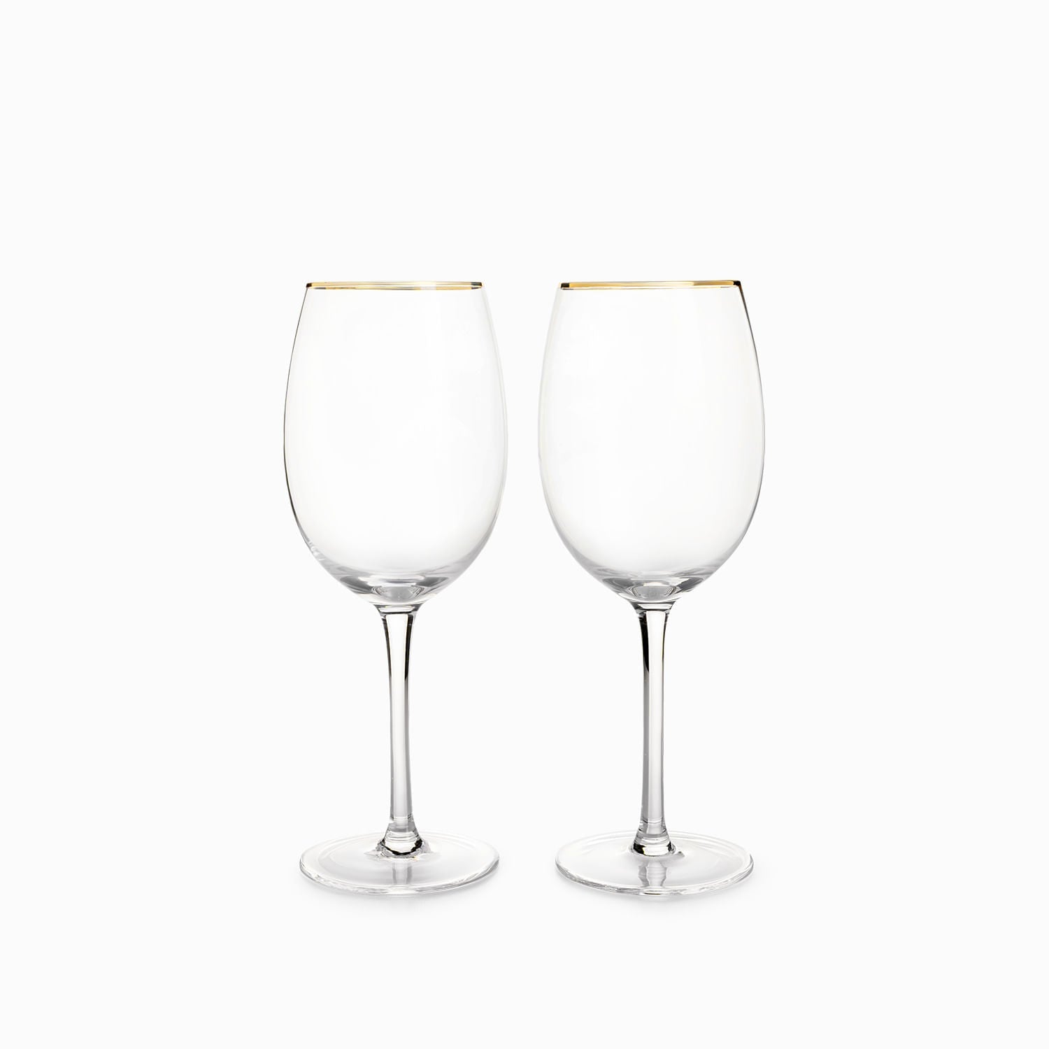 Copas vino borde dorado setx2 - Ambiente Gourmet México