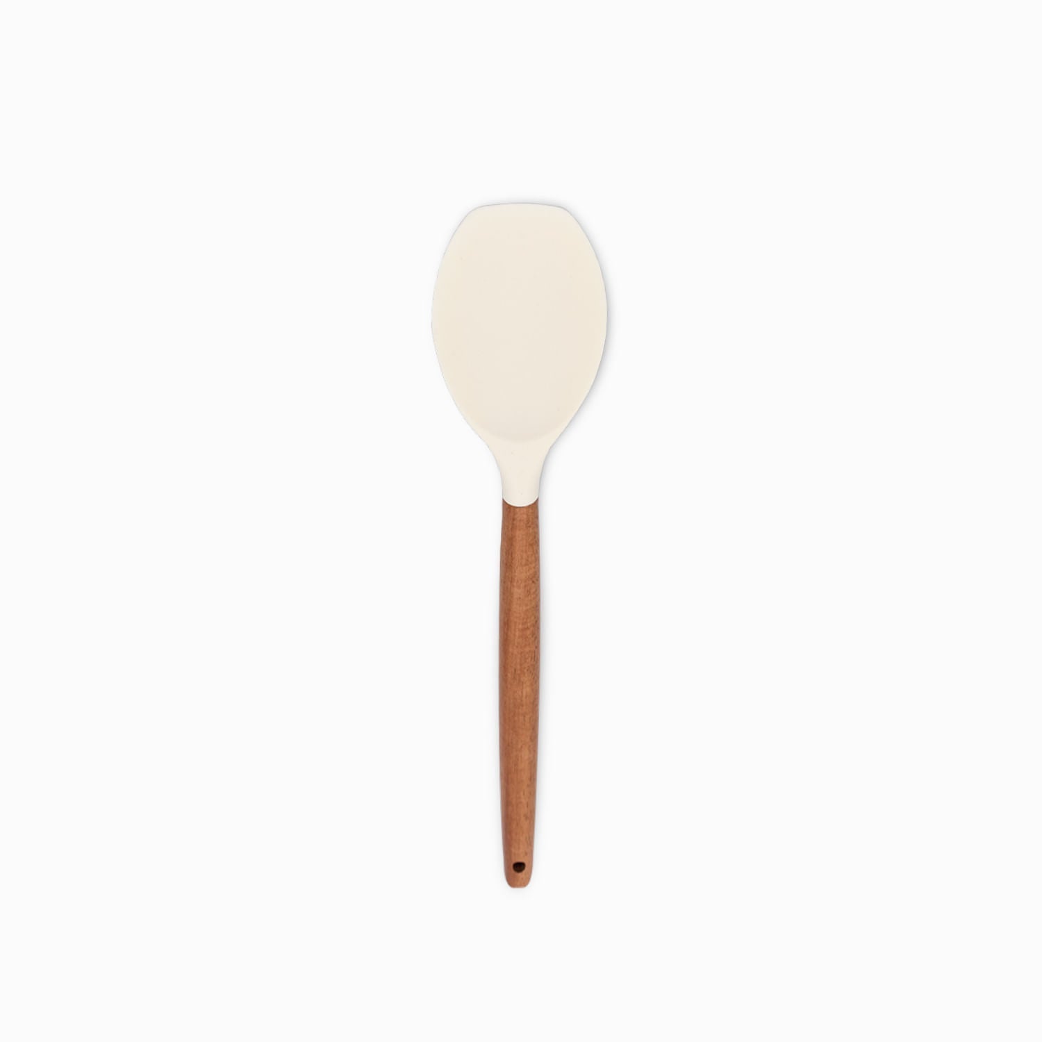 Cuchara plana silicona acacia blanco - Ambiente Gourmet México