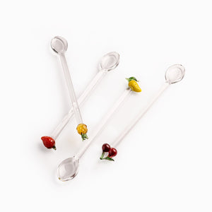 Cucharas de vidrio frutas set x4 - Ambiente Gourmet México