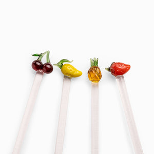 Cucharas de vidrio frutas set x4 - Ambiente Gourmet México