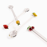 Cucharas de vidrio frutas set x4 - Ambiente Gourmet México