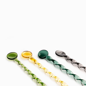 Cucharas en vidrio colores set x4 - Ambiente Gourmet México