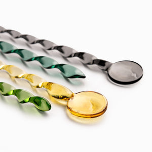Cucharas en vidrio colores set x4 - Ambiente Gourmet México