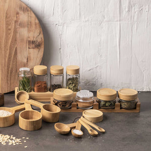 Cucharas medidoras en bambú x4 - Ambiente Gourmet México