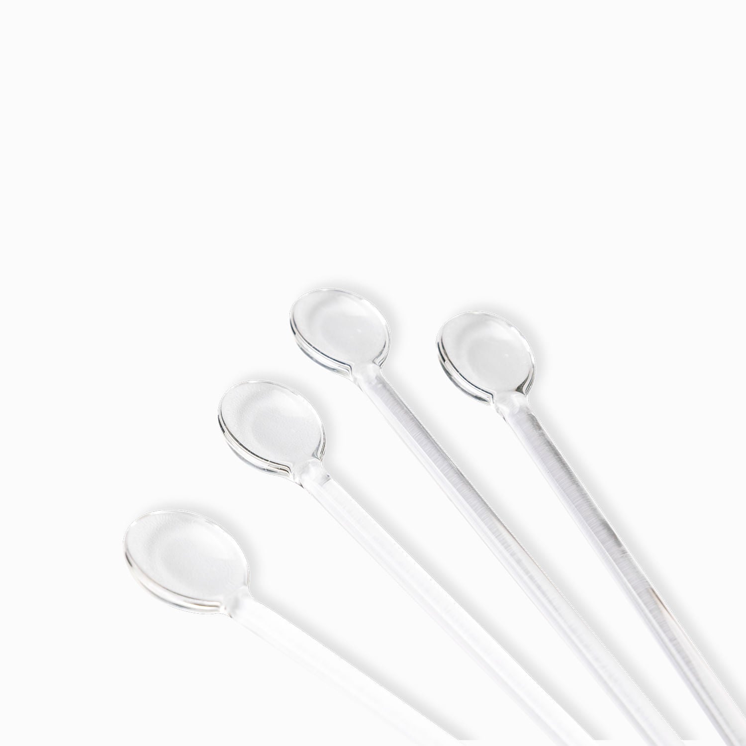 Cucharas pequenas en vidrio setx4 - Ambiente Gourmet México