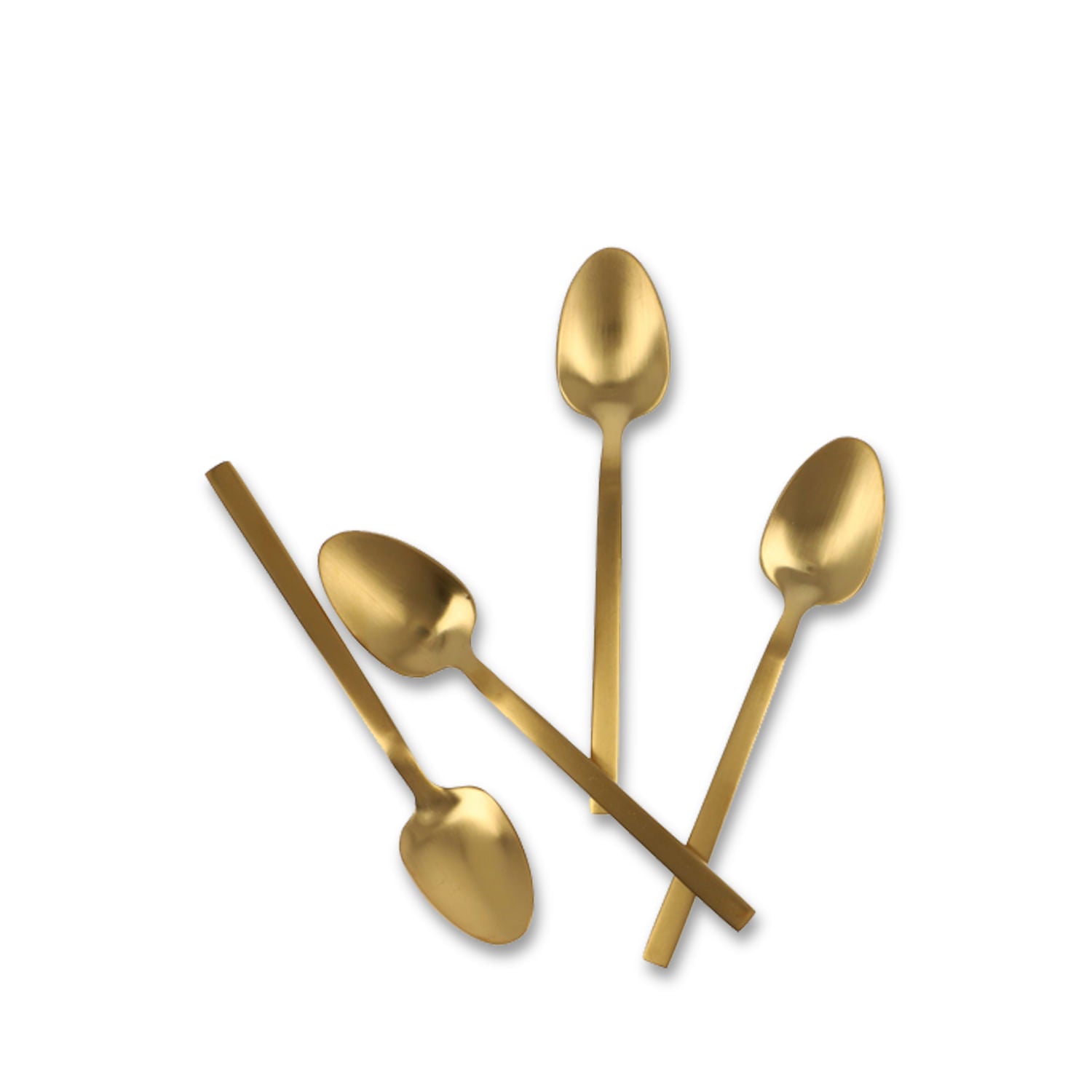 Cucharas postre dorado mate set x 4 - Ambiente Gourmet México