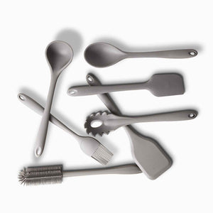 Cucharon sopa en silicona gris - Ambiente Gourmet México