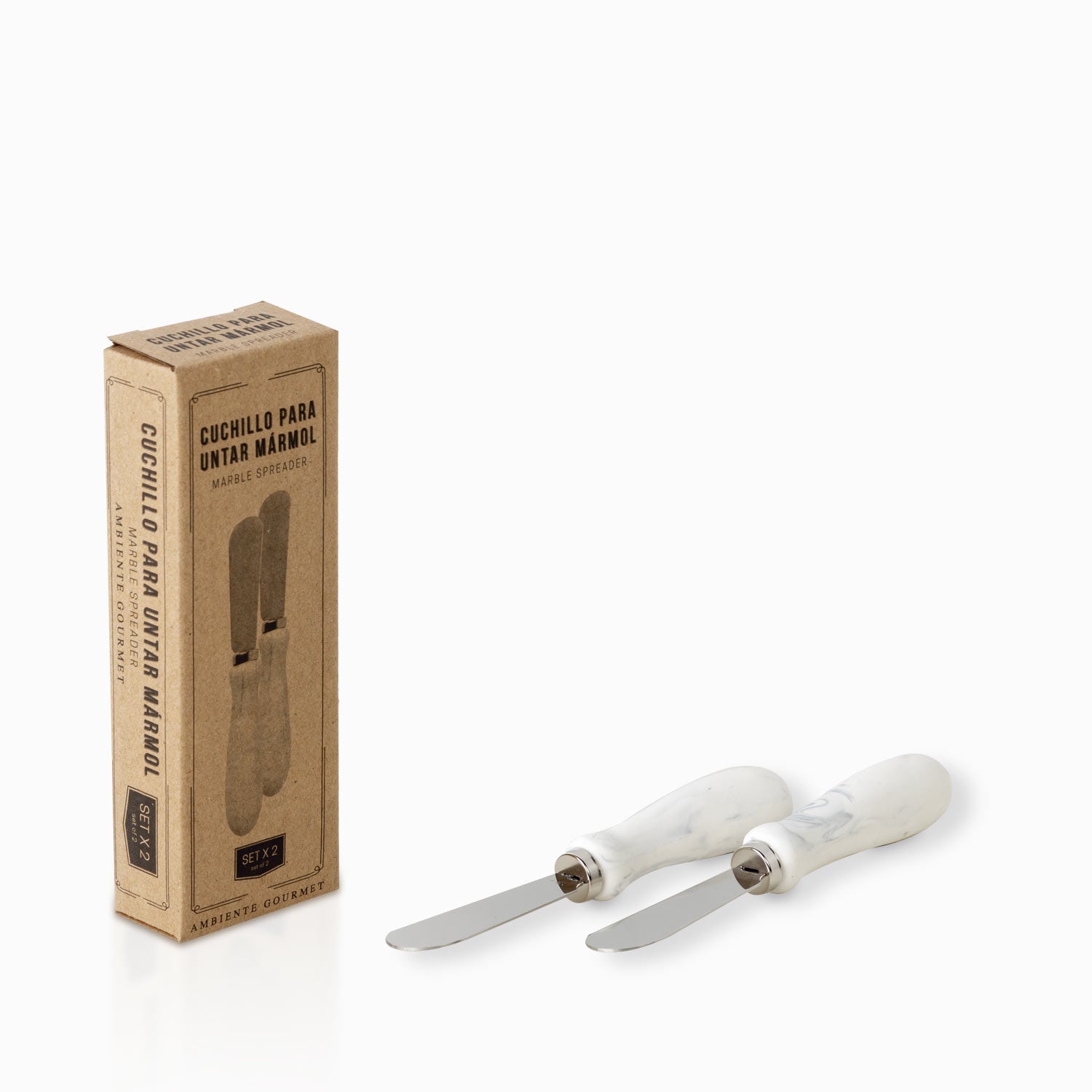 Cuchillo para untar marmol setx2