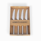 Cuchillos para carnes denver set x 4