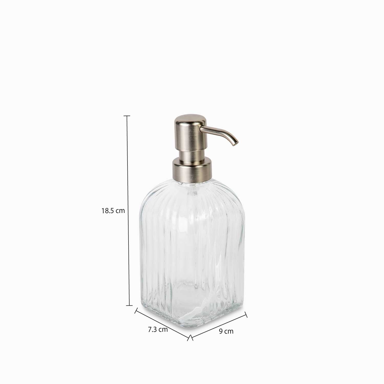 Dispensador de Jabón Cuadrado Rayas - Ambiente Gourmet México