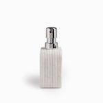 Dispensador de jabón madera y blanco