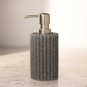 Dispensador De Jabon Rayas Gris - Ambiente Gourmet México