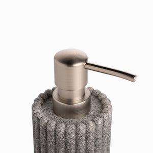 Dispensador De Jabon Rayas Gris - Ambiente Gourmet México