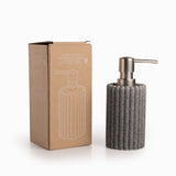 Dispensador De Jabon Rayas Gris - Ambiente Gourmet México