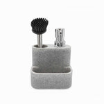 Dispensador jabón lavaplatos con cepillo