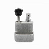 Dispensador jabón lavaplatos con cepillo