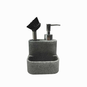 Dispensador jabón lavaplatos con cepillo