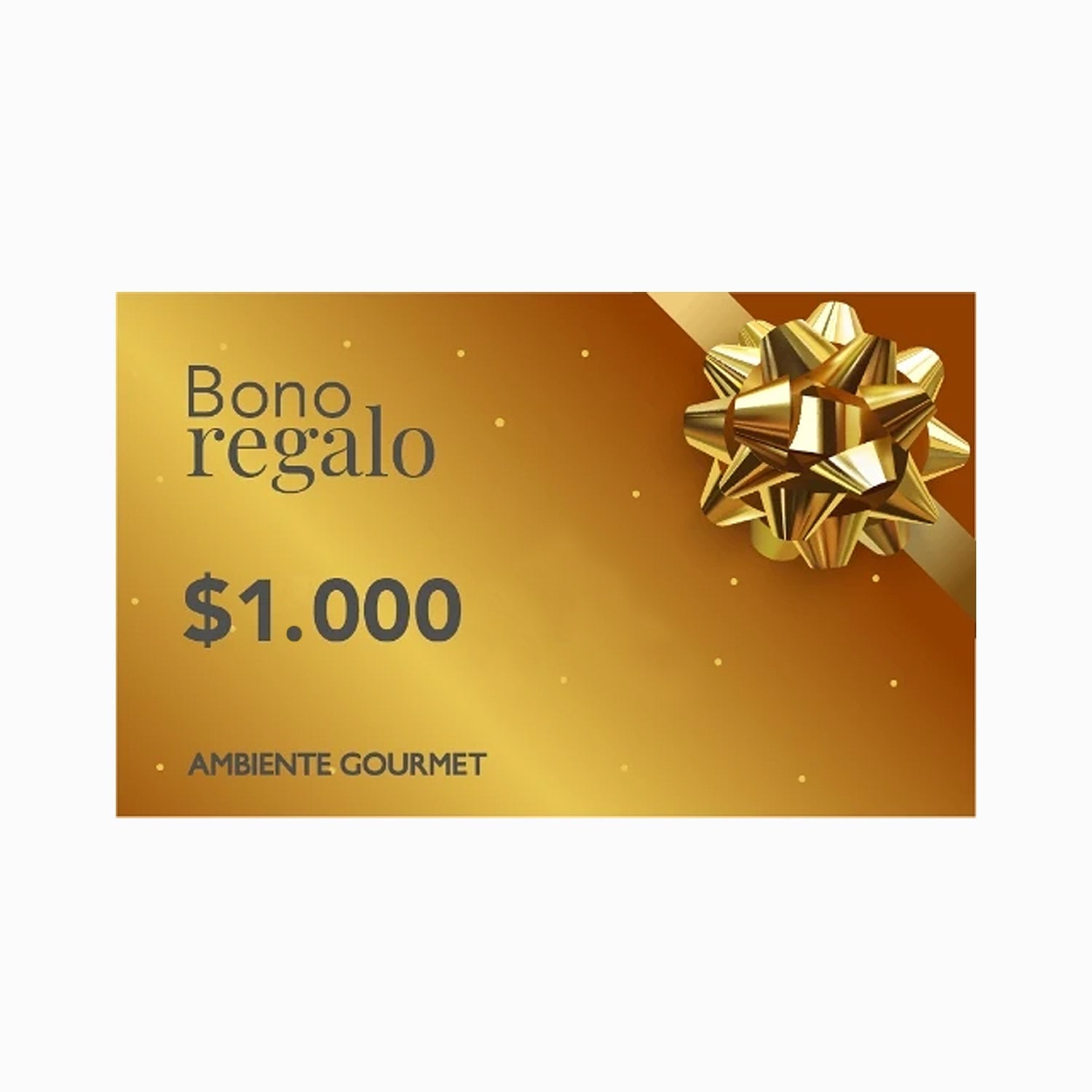 Gift Card Ambiente $1000 pesos - Ambiente Gourmet México