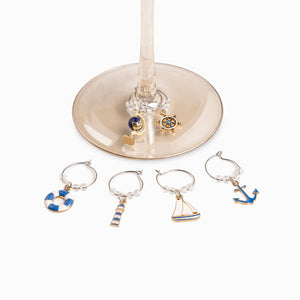 Identificadores De Copas Vino Marino Setx6 - Ambiente Gourmet México